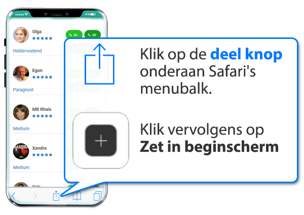 iphone en ipad: Mediumsrotterdam.nl als app instellen op Mobiel